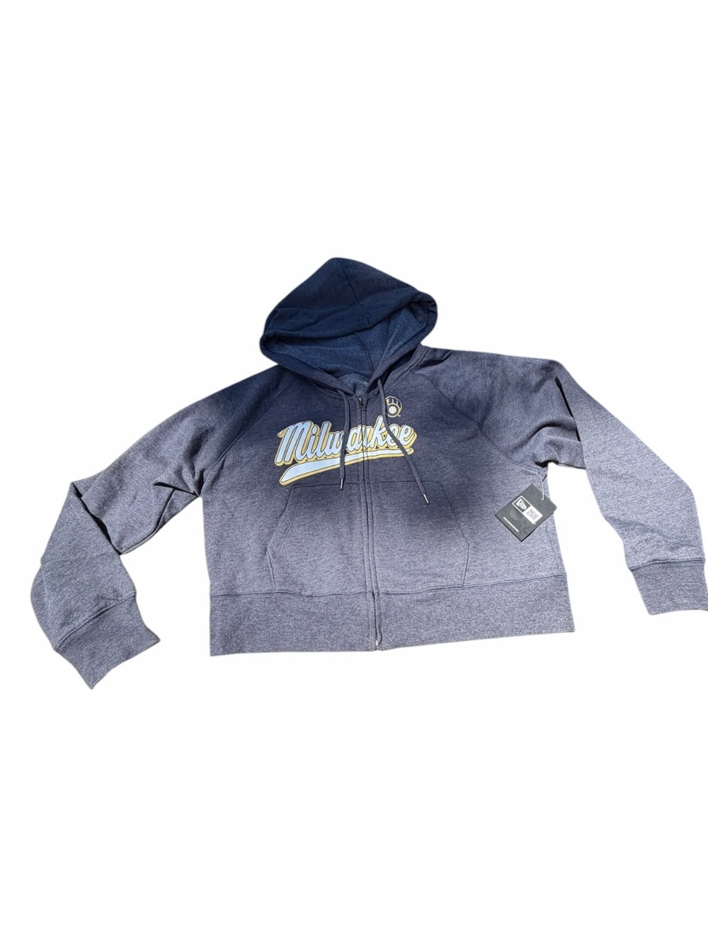 New Era Milwaukee Brewers Full Zip Hoodie Women’s Large NWT